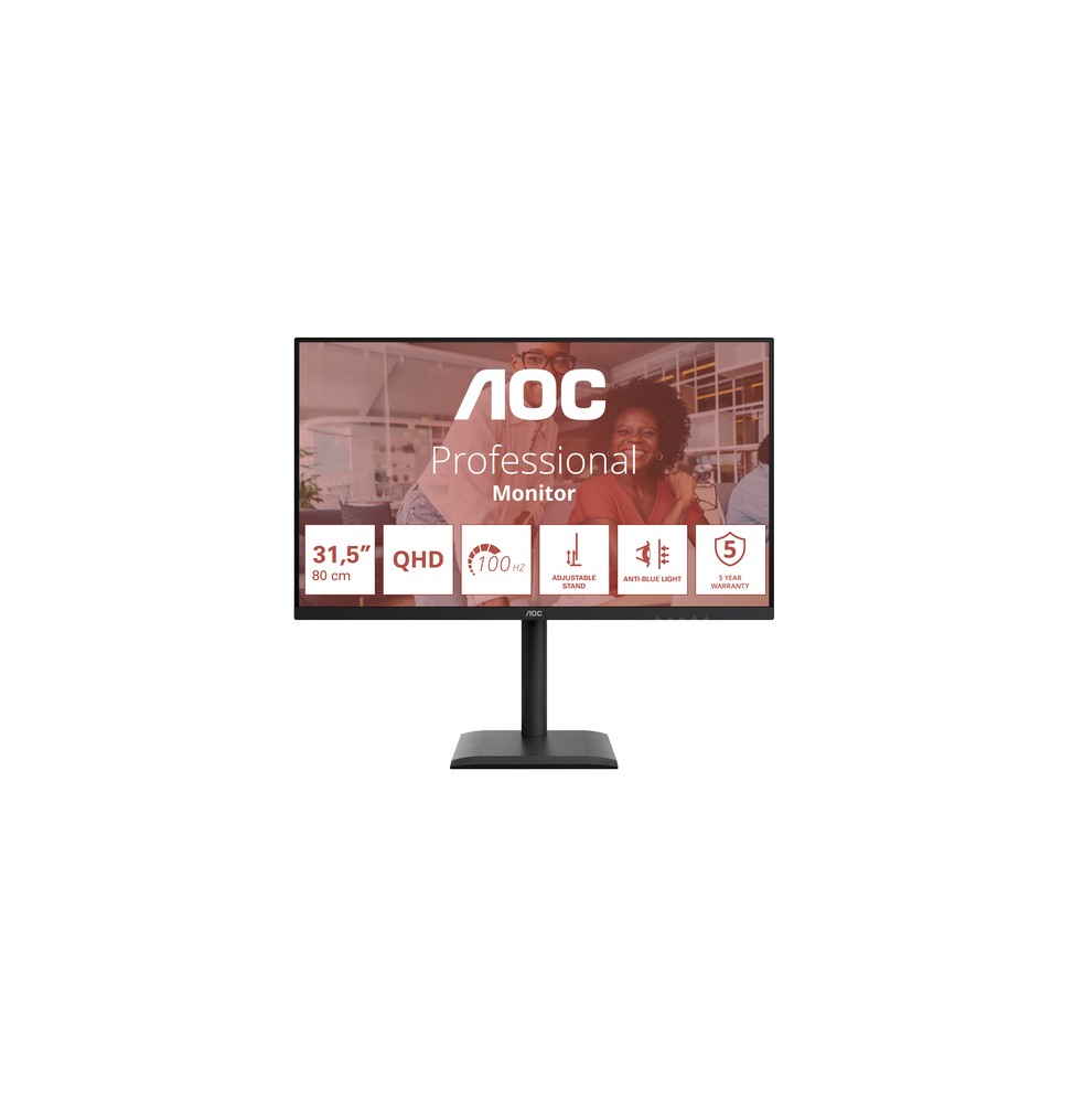 AOC E4 Q32E4U Monitor PC 80 cm (31.5") 2560 x 1440 Pixel Quad HD LED Nero