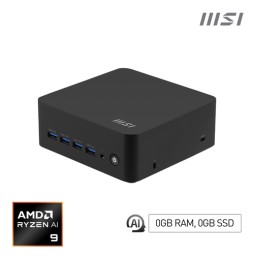 MSI Cubi Z AI 8M AMD Ryzen 9 8945HS Barebone 0.9L sized PC Nero AMD SoC 4 GHz Altoparlanti incorpora