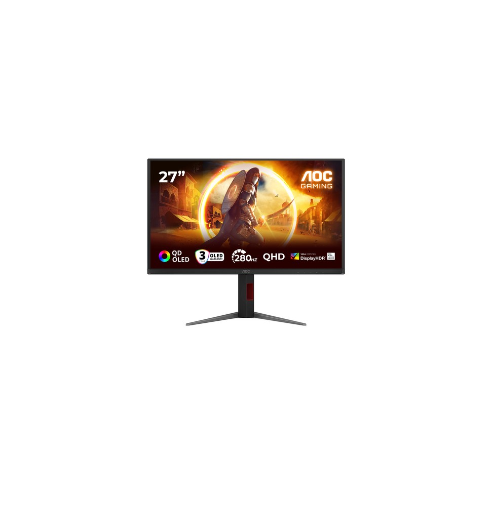 AOC G4 Q27G4ZD Monitor PC 68,6 cm (27") 2560 x 1440 Pixel Quad HD QD-OLED Nero, Rosso