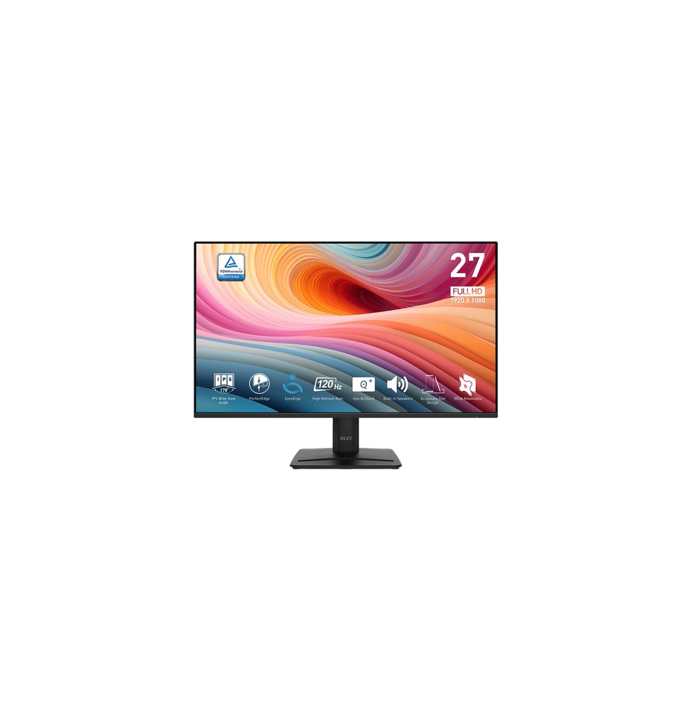 9S6-3PD3CM-034 MSI Pro MP275 E2 Monitor PC 68,6 cm (27") 1920 x 1080 Pixel Full HD LED Nero