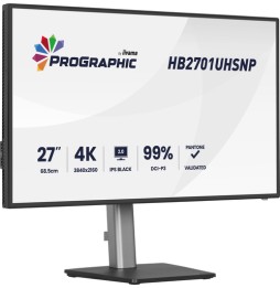 iiyama PROGRAPHIC HB2701UHSNP-B1 Monitor PC 68,6 cm (27") 3840 x 2160 Pixel 4K Ultra HD LCD Nero