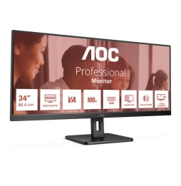 U34E2M/BK AOC U34E2M Monitor PC 86,4 cm (34") 3440 x 1440 Pixel Wide Quad HD Nero