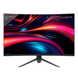 LC-Power LC-M32QC Monitor PC 80 cm (31.5") 2560 x 1440 Pixel Quad HD LCD Nero, Rosso