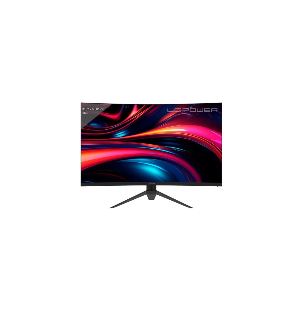 LC-Power LC-M32QC Monitor PC 80 cm (31.5") 2560 x 1440 Pixel Quad HD LCD Nero, Rosso