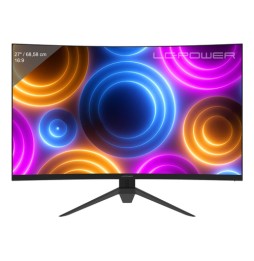 LC-Power LC-M27QC Monitor PC 68,6 cm (27") 2560 x 1440 Pixel Quad HD LCD Nero, Rosso