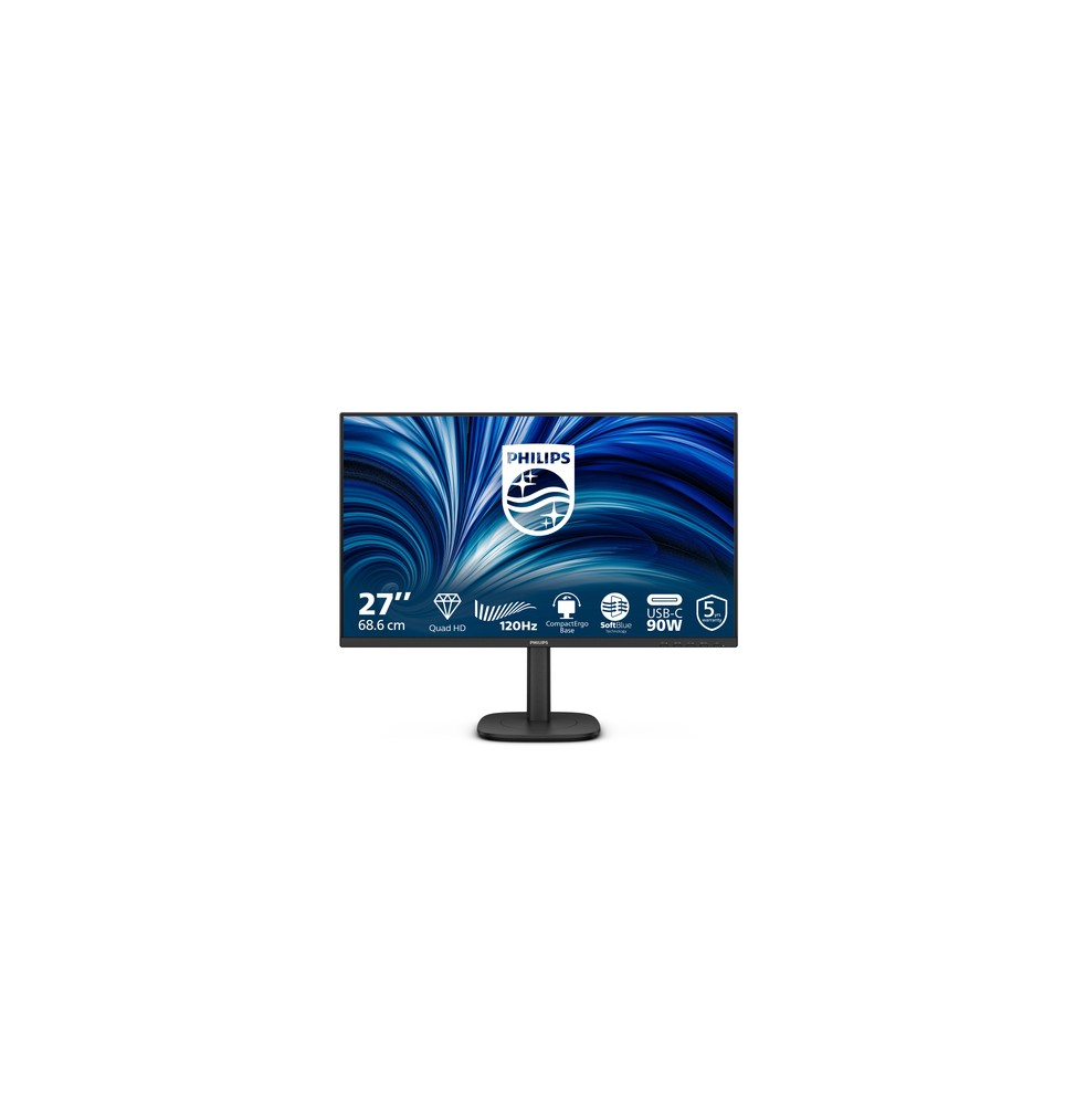 Philips Serie 3000 27B2U3601/00 Monitor PC 68,6 cm (27") 2560 x 1440 Pixel Quad HD LCD Nero