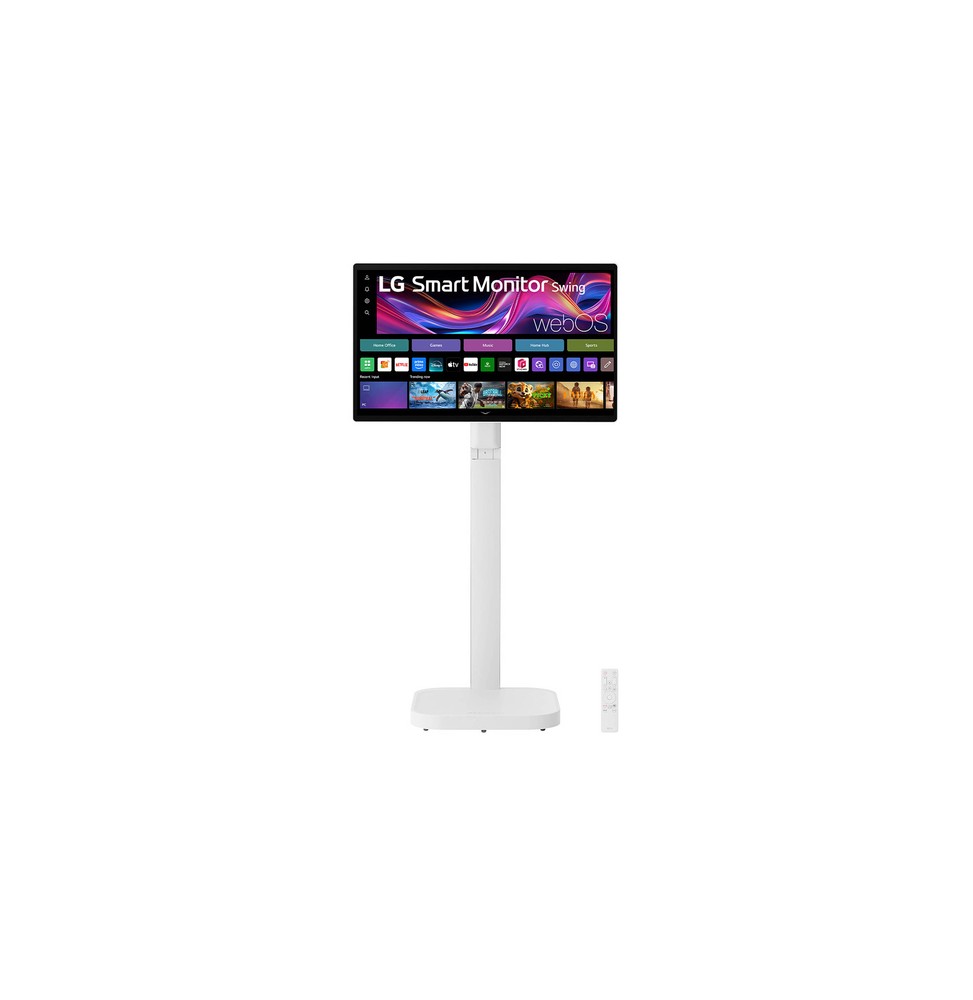 32U889SA-W LG Swing 32U889SA Schermo Personale 32" 4K Touch, base con rotelle, webOS