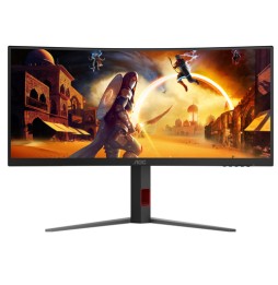 AOC G4 CU34G4 Monitor PC 86,4 cm (34") 3440 x 1440 Pixel Wide Quad HD LED Nero, Rosso