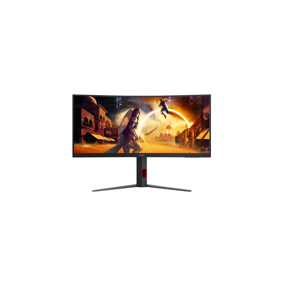 AOC G4 CU34G4 Monitor PC 86,4 cm (34") 3440 x 1440 Pixel Wide Quad HD LED Nero, Rosso