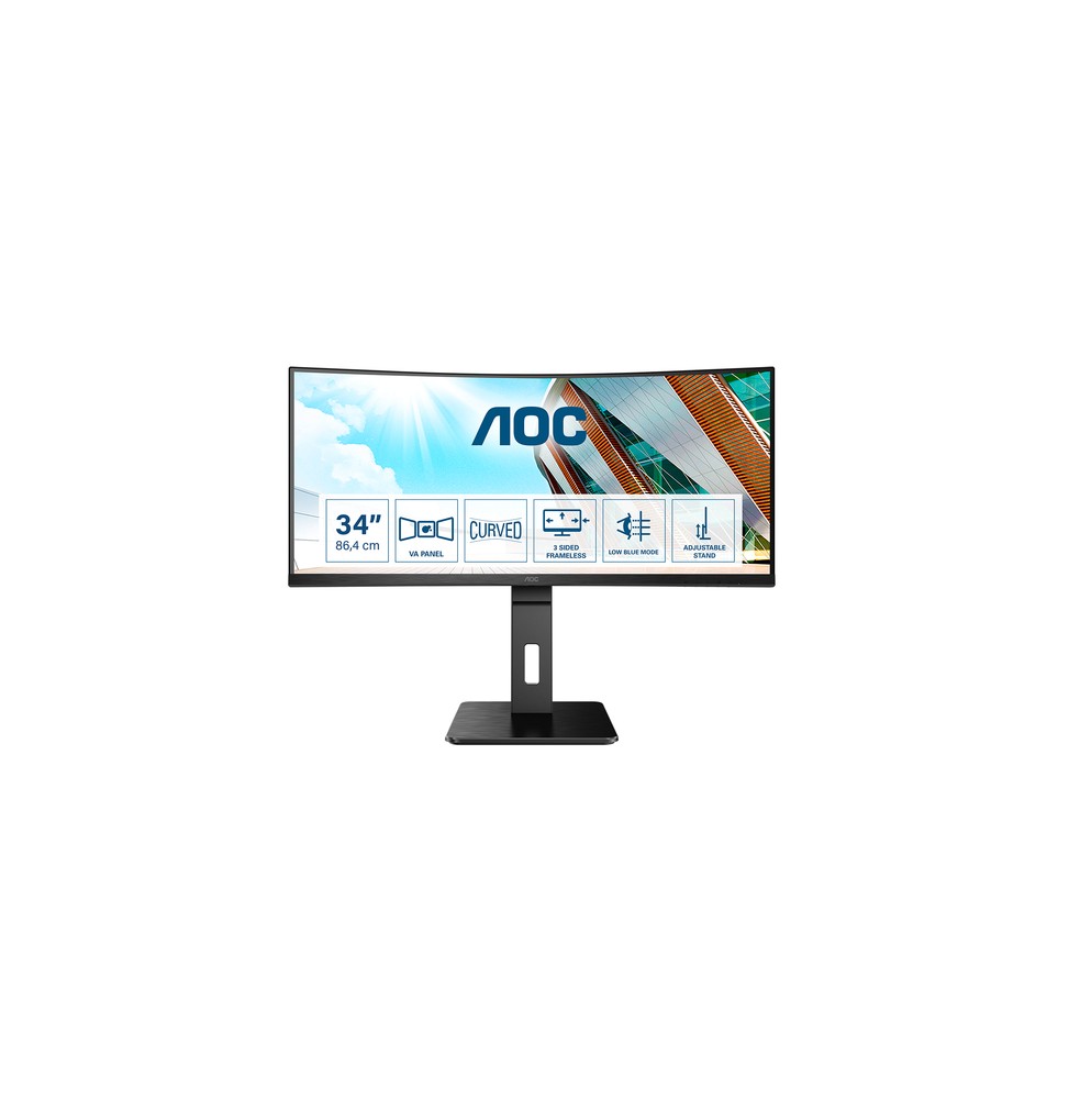 AOC P2 CU34P2A LED display 86,4 cm (34") 3440 x 1440 Pixel Quad HD Nero