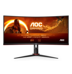 CU34G2XP/BK AOC G2 CU34G2XP Monitor PC 86,4 cm (34") 3440 x 1440 Pixel UltraWide Quad HD LED Nero, R