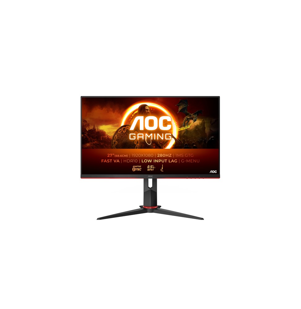 AOC G2 27G2ZN3/BK Monitor PC 68,6 cm (27") 1920 x 1080 Pixel Full HD LCD Nero, Rosso