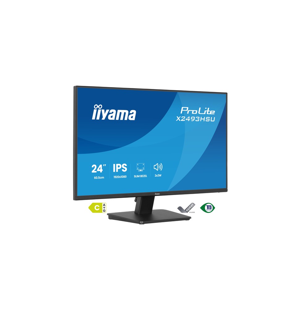 iiyama ProLite X2493HSU-B1 Monitor PC 60,5 cm (23.8") 1920 x 1080 Pixel Full HD LED Nero