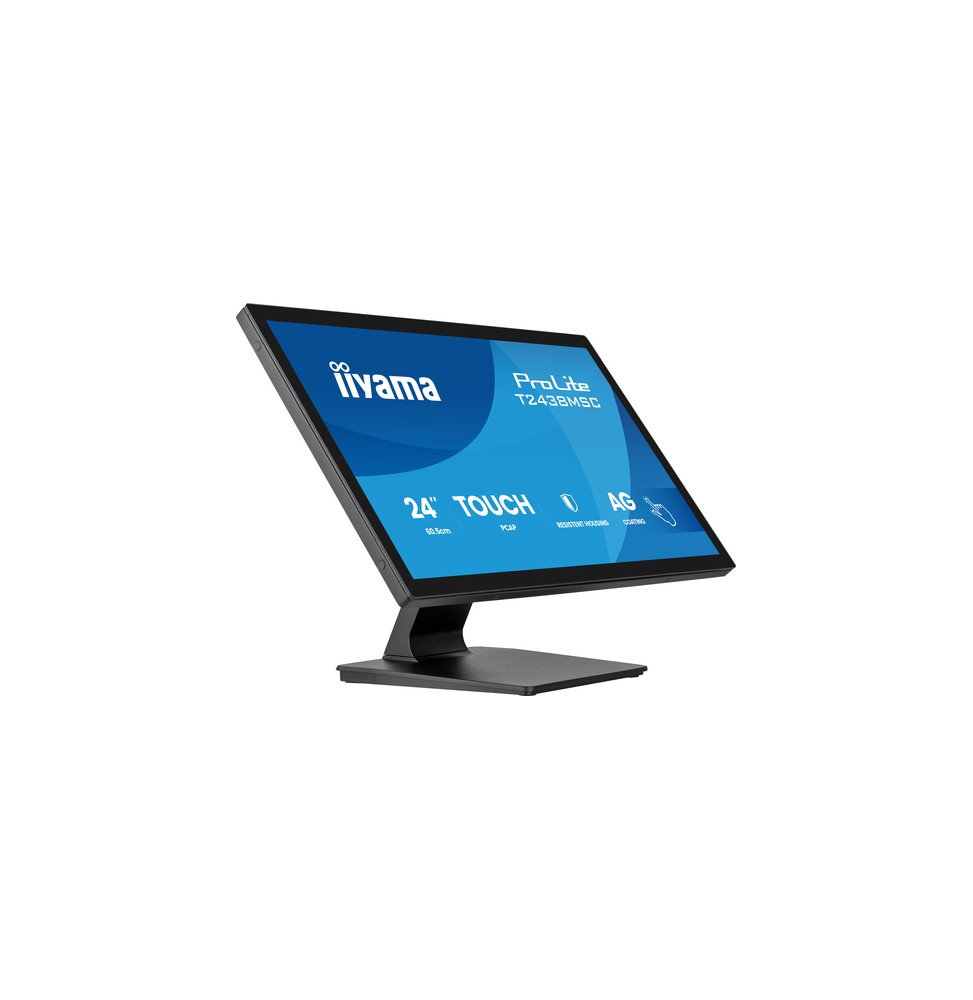 iiyama ProLite T2438MSC-B2 Monitor PC 60,5 cm (23.8") 1920 x 1080 Pixel Full HD LED Touch screen Ner
