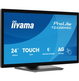 iiyama ProLite T2438MSC-B2 Monitor PC 60,5 cm (23.8") 1920 x 1080 Pixel Full HD LED Touch screen Ner