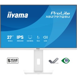 iiyama ProLite XB2797QSU-W1 Monitor PC 68,6 cm (27") 2560 x 1440 Pixel Quad HD LED Bianco