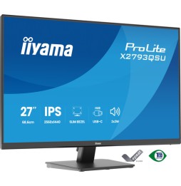 iiyama ProLite X2793QSU-B1 Monitor PC 68,6 cm (27") 2560 x 1440 Pixel Quad HD LED Nero