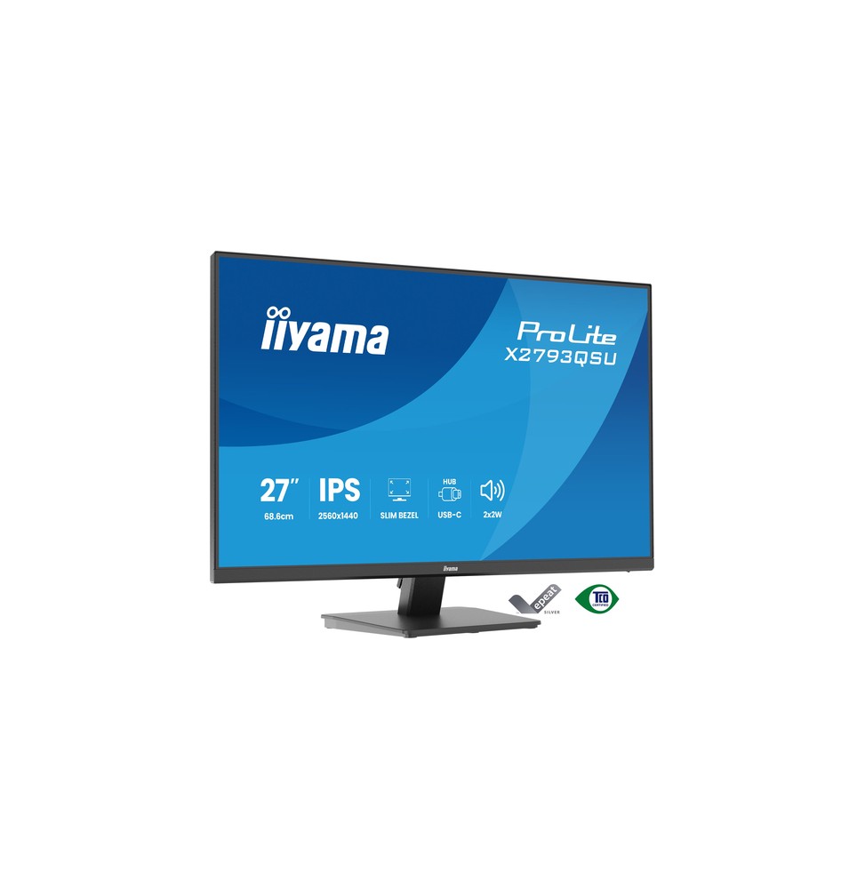 iiyama ProLite X2793QSU-B1 Monitor PC 68,6 cm (27") 2560 x 1440 Pixel Quad HD LED Nero