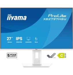 iiyama ProLite XB2797HSU-W1 Monitor PC 68,6 cm (27") 1920 x 1080 Pixel Full HD LED Bianco