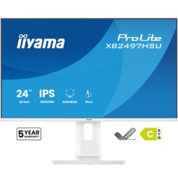 iiyama ProLite XB2497HSU-W1 Monitor PC 60,5 cm (23.8") 1920 x 1080 Pixel Full HD LED Bianco