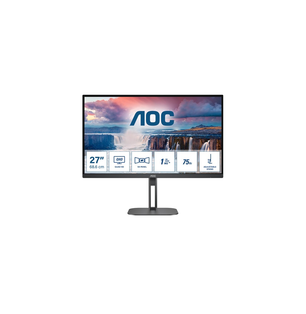 AOC V5 Q27V5N/BK Monitor PC 68,6 cm (27") 2560 x 1440 Pixel Quad HD LED Nero