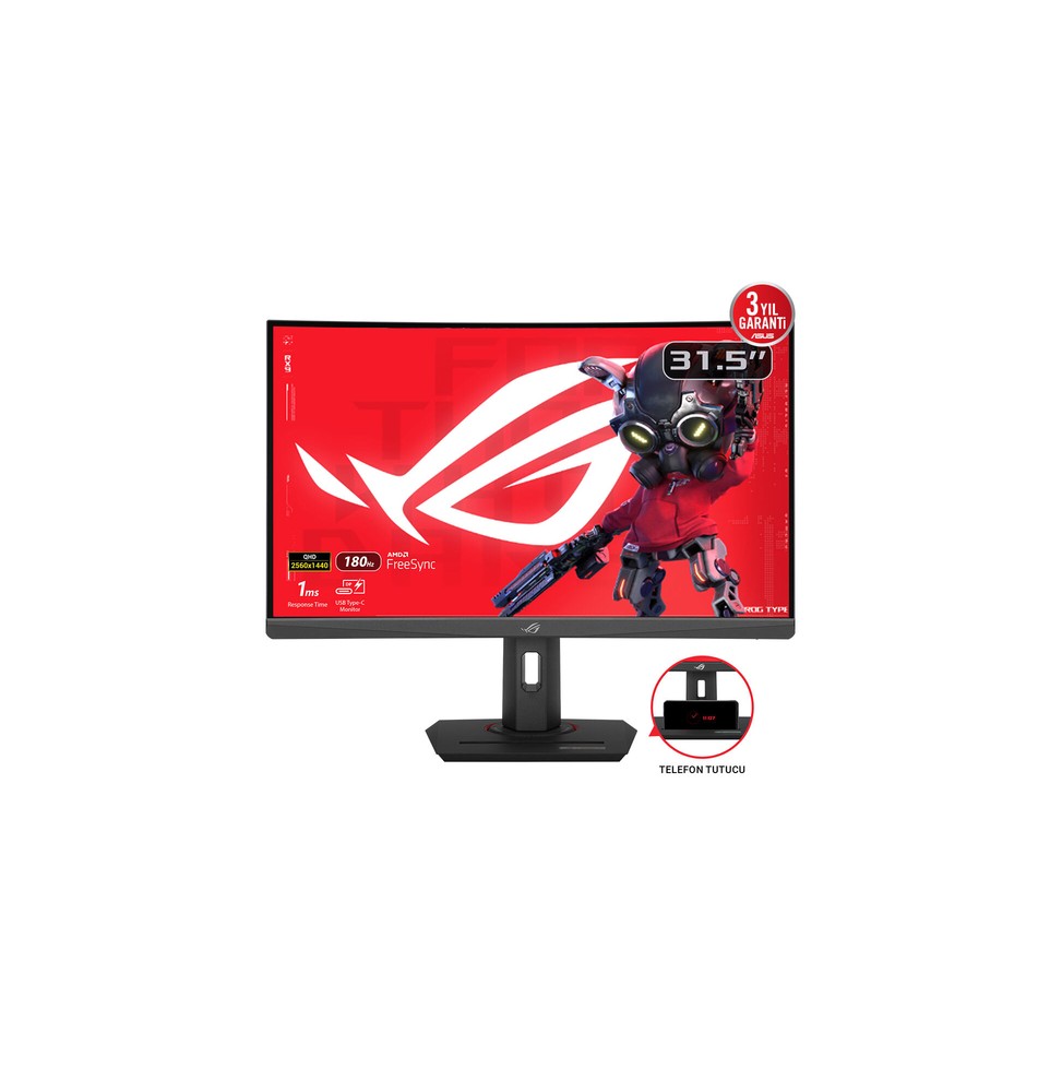 90LM0AC0-B01970 ASUS ROG Strix XG32WCS Monitor PC 80 cm (31.5") 2560 x 1440 Pixel Quad HD LED Nero