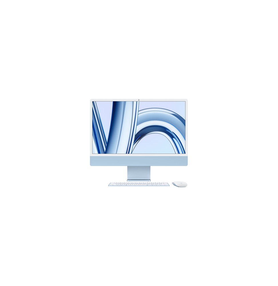 Apple iMac con Retina 24'' Display 4.5K M3 chip con 8‑core CPU e 10‑core GPU, 256GB SSD - Blu