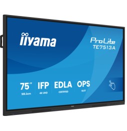 iiyama TE7513A-B2AG visualizzatore di messaggi Pannello piatto interattivo 190,5 cm (75") Wi-Fi 500