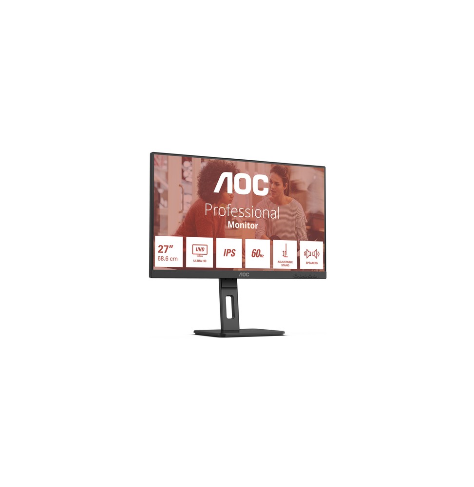 AOC E3 U27E3UF Monitor PC 68,6 cm (27") 3840 x 2160 Pixel 4K Ultra HD LED Nero