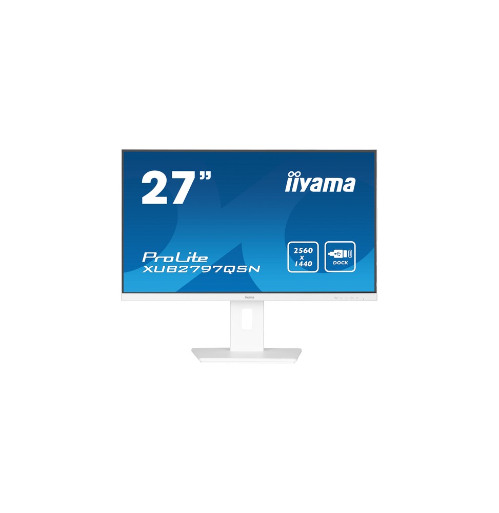 iiyama G-MASTER XUB2797QSN-W2 Monitor PC 68,6 cm (27") 2560 x 1440 Pixel 4K Ultra HD LED Bianco