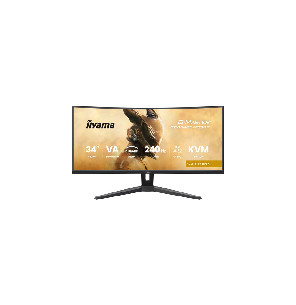 iiyama G-MASTER GCB3486WQSCP-B1 Monitor PC 86,4 cm (34") 1440 x 3440 Pixel 4K Ultra HD Nero