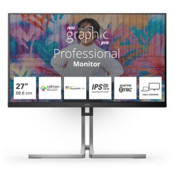 AOC Q27U3CV Monitor PC 68,6 cm (27") 2560 x 1440 Pixel 4K Ultra HD LCD Nero