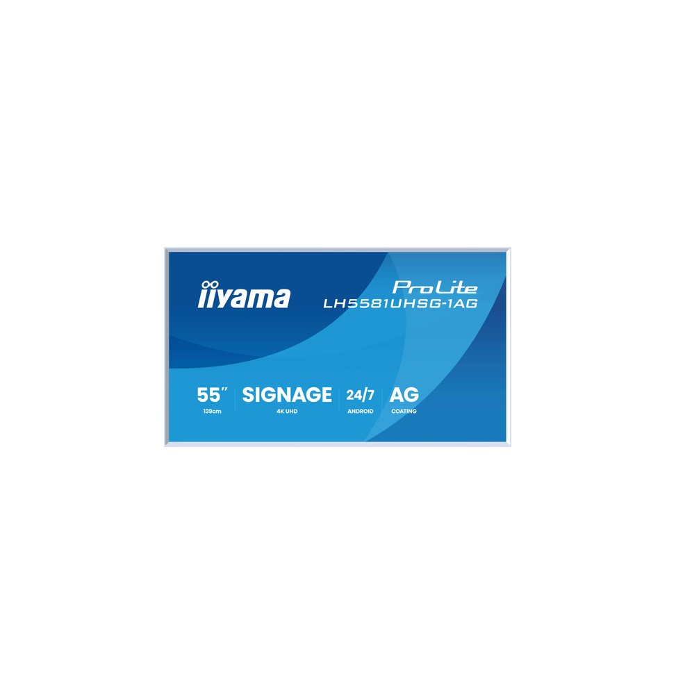 iiyama LH5581UHSG-1AG visualizzatore di messaggi Pannello piatto interattivo 138,7 cm (54.6") Wi-Fi