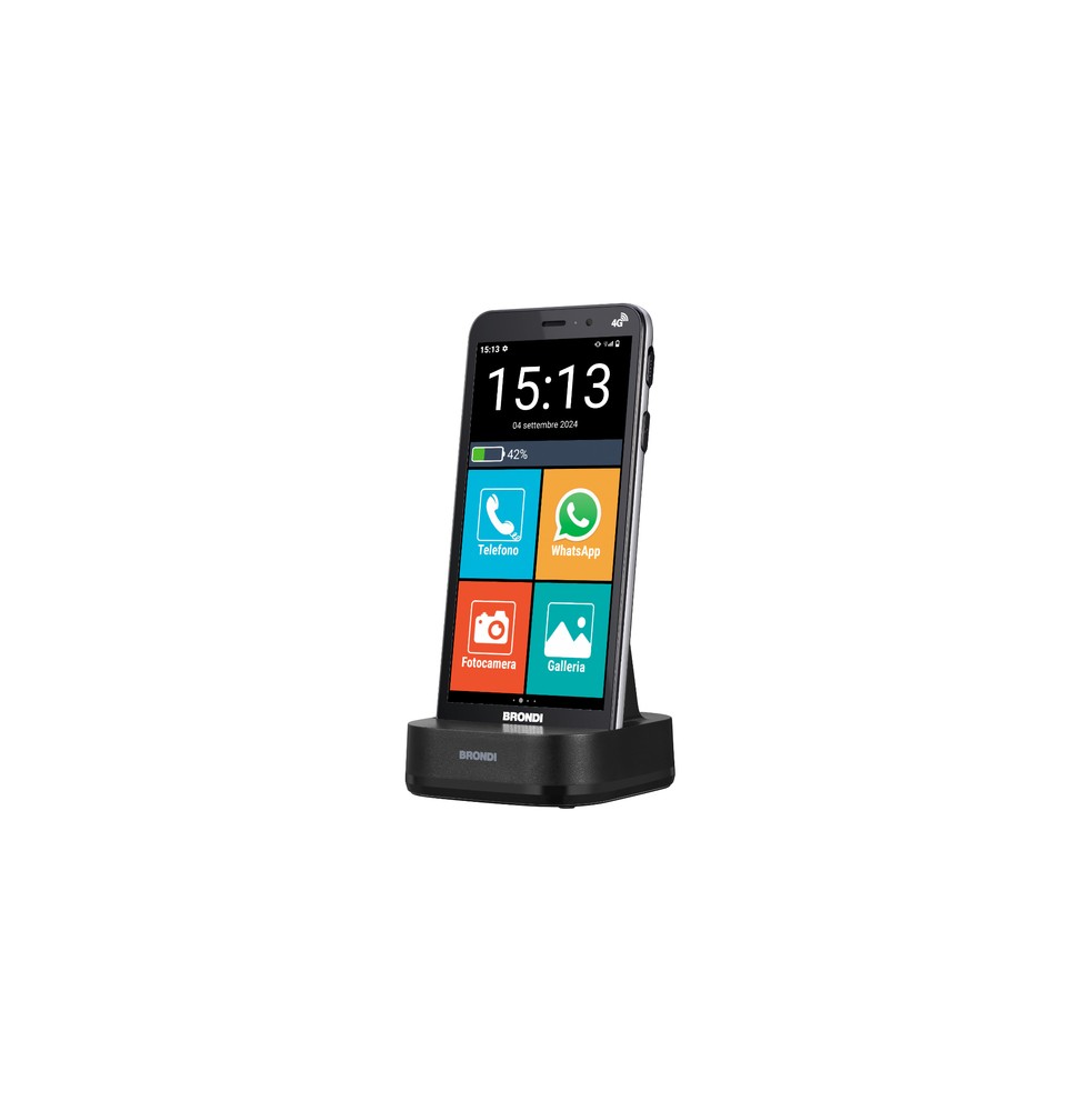 10283020 Brondi Amico Vero 4G 14,5 cm (5.7") Doppia SIM Android 14 3 GB 32 GB 2800 mAh Nero