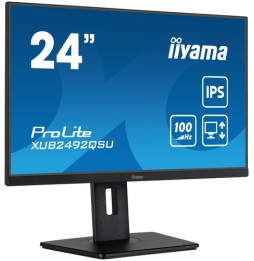iiyama ProLite XUB2492QSU-B1 Monitor PC 60,5 cm (23.8") 2560 x 1440 Pixel Wide Quad HD LED Nero