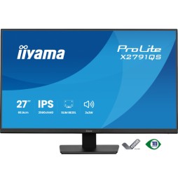 iiyama ProLite X2791QS-B1 Monitor PC 68,6 cm (27") 2560 x 1440 Pixel Quad HD LED Nero