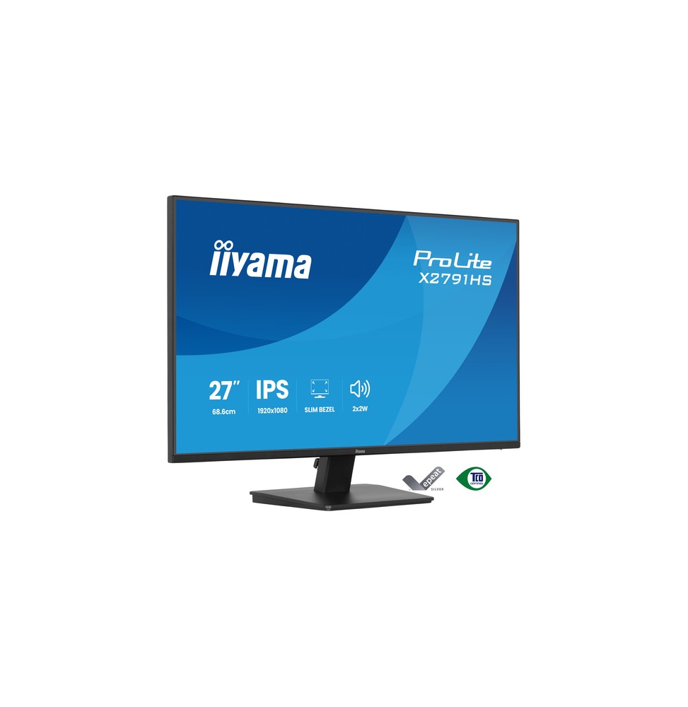 iiyama ProLite X2791HS-B1 Monitor PC 68,6 cm (27") 1920 x 1080 Pixel Full HD LED Nero