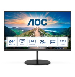 AOC V4 Q24V4EA LED display 60,5 cm (23.8") 2560 x 1440 Pixel 2K Ultra HD Nero