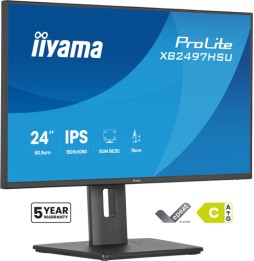 iiyama ProLite XB2497HSU-B1 Monitor PC 60,5 cm (23.8") 1920 x 1080 Pixel Full HD LED Nero