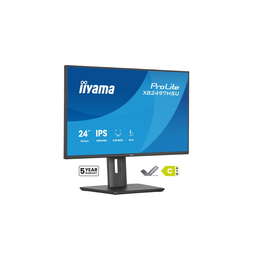 iiyama ProLite XB2497HSU-B1 Monitor PC 60,5 cm (23.8") 1920 x 1080 Pixel Full HD LED Nero