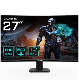 GIGABYTE GS27FC 27" Monitor da Gioco Curvo FHD - 1920 x 1080, 1500R, 180Hz, 1 ms, 250 cd/m², FreeSyn