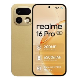 631011008562 realme 16 Pro 17,3 cm (6.8") Doppia SIM 5G 8 GB 256 GB 6500 mAh Oro