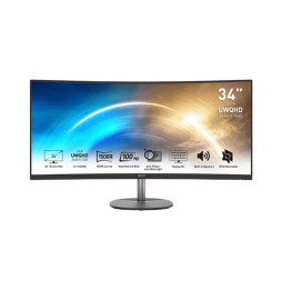 9S6-3PB2CT-005 MSI PRO MP341CQDE Monitor PC 86,4 cm (34") 3440 x 1440 Pixel UltraWide Quad HD Nero