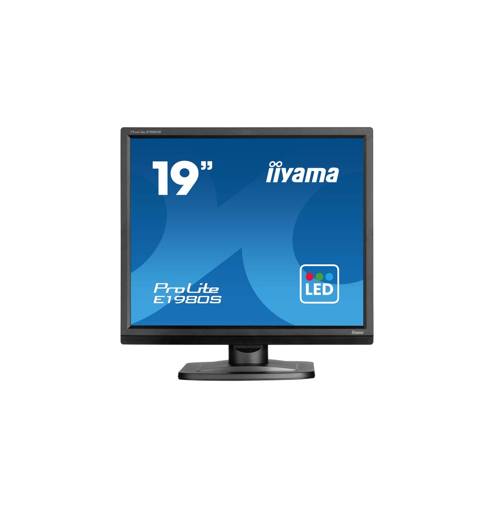 iiyama ProLite E1980S-B1 Monitor PC 48,3 cm (19") 1280 x 1024 Pixel VGA LED Nero