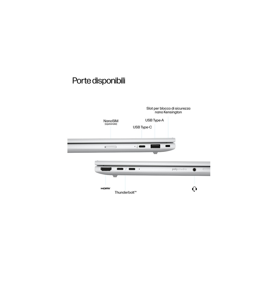 D76LVET HP EliteBook 8 G1a 14 inch Notebook Next Gen AI PC Wolf Pro Security Edition Copilot+ PC AMD