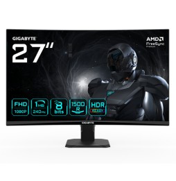 GIGABYTE GS27FC2 Monitor Gaming Curvo 27" FHD - 1920 x 1080, 240Hz, 1ms, 350 cd/m², HDR Ready, HDMI