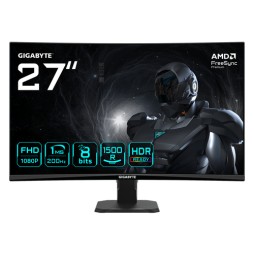 GIGABYTE GS27FCA Monitor gaming curvo 27" FHD - 1920 x 1080, 200Hz, 1ms, 250 cd/m², FreeSync Premium