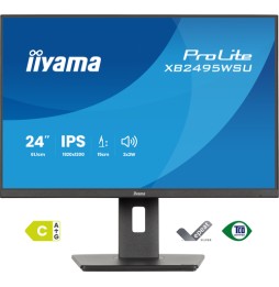 iiyama ProLite XB2495WSU-B1 Monitor PC 61,2 cm (24.1") 1920 x 1200 Pixel Full HD LCD Nero