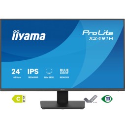 iiyama ProLite X2491H-B1 Monitor PC 60,5 cm (23.8") 1920 x 1080 Pixel Full HD LCD Nero
