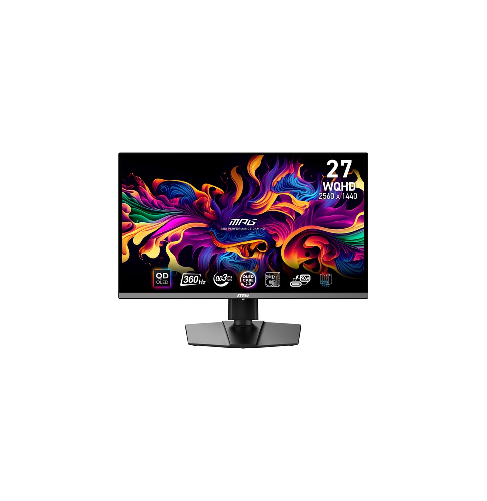 MSI MPG 271QRX QD-OLED Monitor PC 67,3 cm (26.5") 2560 x 1440 Pixel Wide Quad HD Nero